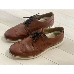 Cole Haan Men’s 9 Brown Leather Pinch Campus Penny Loafer Shoes Preppy Casual